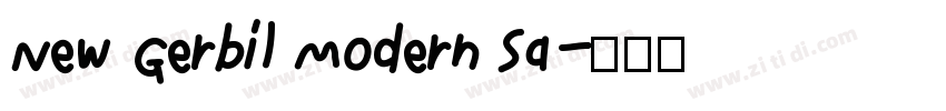 New Gerbil Modern Sa字体转换